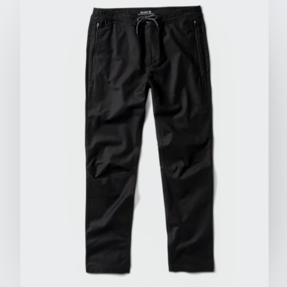 NWT ROARK MEN'S EVOLVED LAYOVER PANTS SLIM STRAIGHT FIT,  BLACK, 34